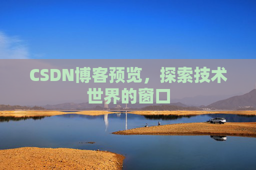 CSDN博客预览，探索技术世界的窗口
